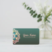 マンダラ白熱［赤熱］光を放つー – 名刺 (スタンド正面)