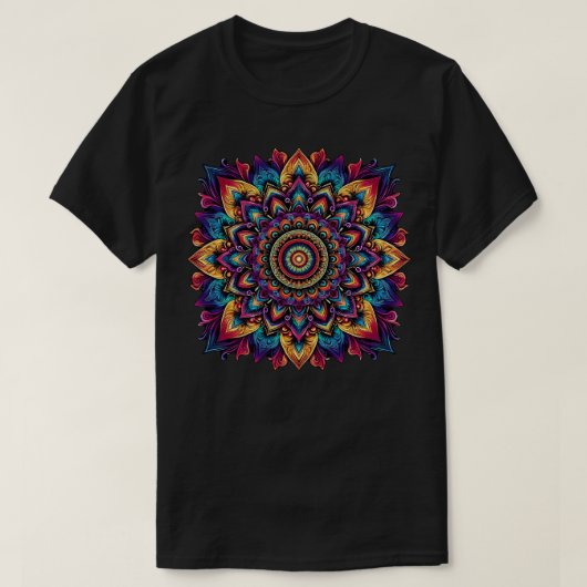 マンダラ神秘美術 Tシャツ (デザイン正面)