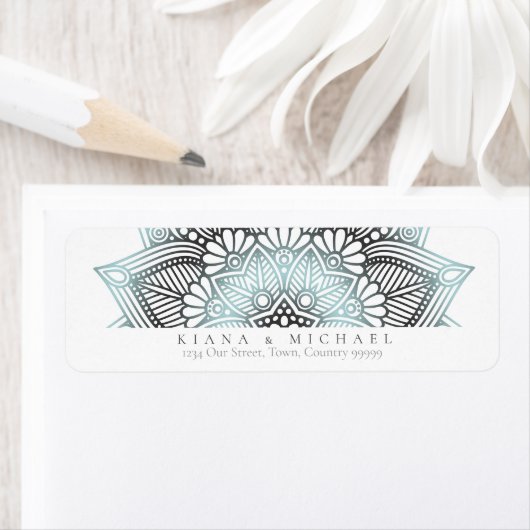 マンダラ結婚レースLt. Blue ID968 ラベル (インサイチュ)