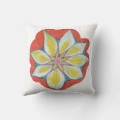 マンダラ絵を描ハンドスロークッション41 cm x 41 cm クッション (裏面)