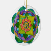 マンダラ絵画ズサークルオーナメント セラミックオーナメント (右)
