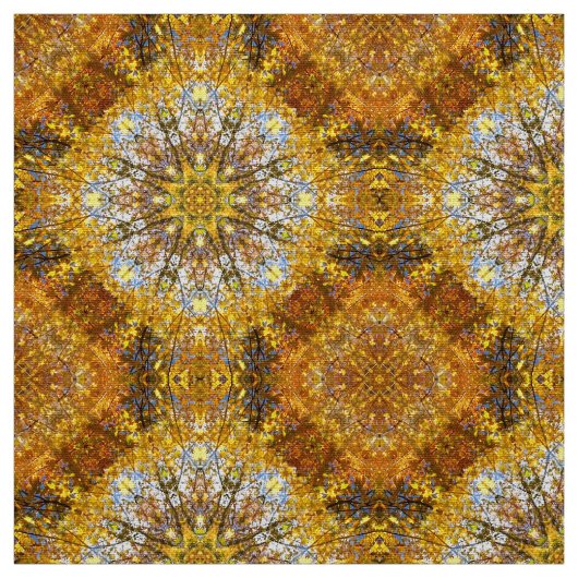 マンダラ自然パターン ファブリック (見本)