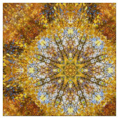 マンダラ自然パターン ファブリック (クローズアップ)