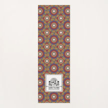 マンダラ花モノグラム名前をカスタムする文字M