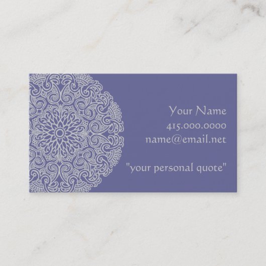 マンダラ華美の宇宙シンボル 名刺 (正面)
