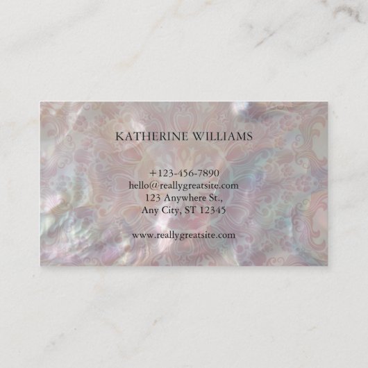 マンダラ華美名刺 名刺 (裏面)