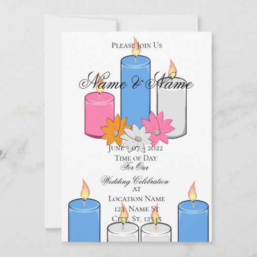 マンダラ蓮の花サンダーコーブ招待状 招待状 (正面)