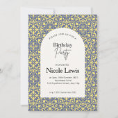 マンダラ装飾 & アラビアンパターン パステル 招待状 (正面)