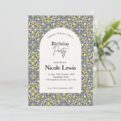 マンダラ装飾 & アラビアンパターン パステル 招待状 (スタンド正面)