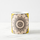 マンダラ装飾：民族スタイルデザイン。 コーヒーマグカップ (中央)
