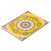 マンダラ装飾：民族スタイルデザイン。 ノートブック (左側)