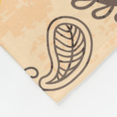 マンダラ装飾：民族スタイルデザイン。 フリースブランケット (角)