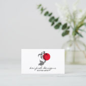 マンダラ赤い点の日本のコイ 名刺 (スタンド正面)