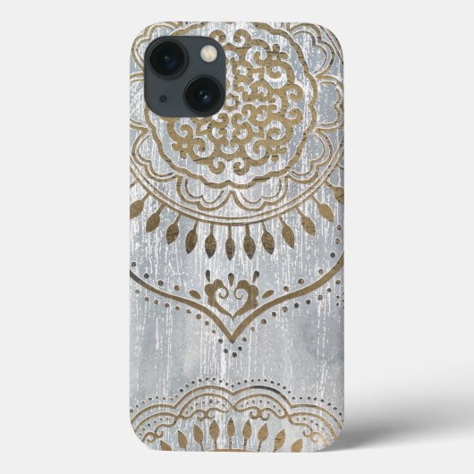 マンダラ金ゴールドデザイン Case-Mate iPhoneケース (裏面)