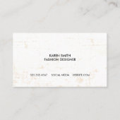 マンダラ金ゴールドパターン 名刺 (裏面)