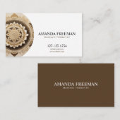 マンダラ金ゴールドマッサージセラピスト 名刺 (正面/裏面)