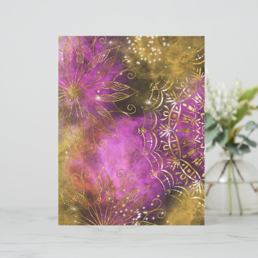 マンダラ銀河系抽象芸術スピリチュアルヨガ (スタンド正面)