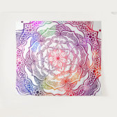 マンダラ鮮やかアートビューティフルシスタイリッシュック タペストリー (正面(横))