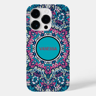 マンダラ鮮やかパタカラフルーンBohoヒッピープリント Case-Mate iPhone 14 Proケース
