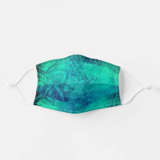 マンダラ鮮やかプリント絞り染めパターン顔マスク 大人用布マスク