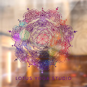 マンダラ鮮やかー聖幾何学霊気ヨガスタジオ ウィンドウサイン (シート2)