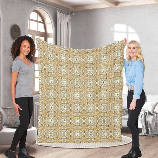 マンダラ1フリースブランケット フリースブランケット