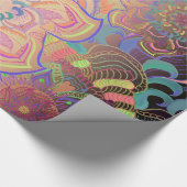 マンダラ3層金ゴールド ラッピングペーパー (角)