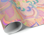 マンダラ3層金ゴールド ラッピングペーパー (ロールコーナー)