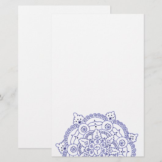 マンダラ4固定 便箋 (正面/裏面)