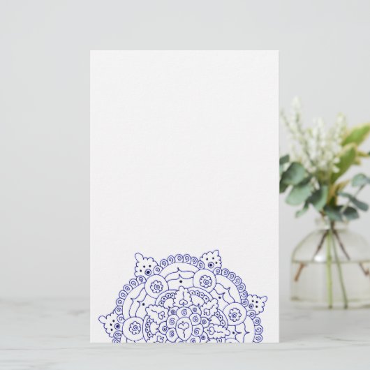 マンダラ4固定 便箋 (スタンド正面)