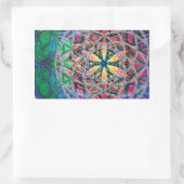 マンダラ6ステッカー 長方形シール (バッグ)