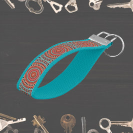 マンダラ6手首キーチェーン リストバンドキーホルダー