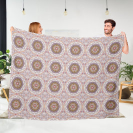 マンダラ9フリースブランケット フリースブランケット