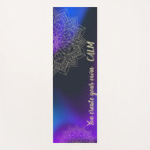 マンダラ - あなた自身の平穏を創造する ホログラフィック ヨガマット (正面)