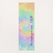 マンダラ – あなた自身の穏やかな虹の絞り染めを作成 ヨガマット (裏面)