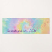 マンダラ – あなた自身の穏やかな虹の絞り染めを作成 ヨガマット (正面(横))