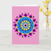 マンダラ カード (黄色い花)