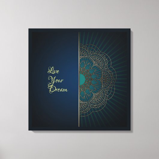 マンダラ – キャンバスプリント (正面)