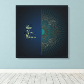 マンダラ – キャンバスプリント (インサイチュ (ウッドフロア))