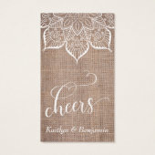 マンダラ&バーラップ（スクリプト付き）かわいらし、ドリンクチケット (裏面)