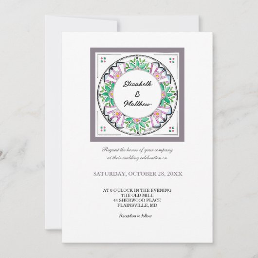 マンダラ・フロリバンダ 招待状 (正面)