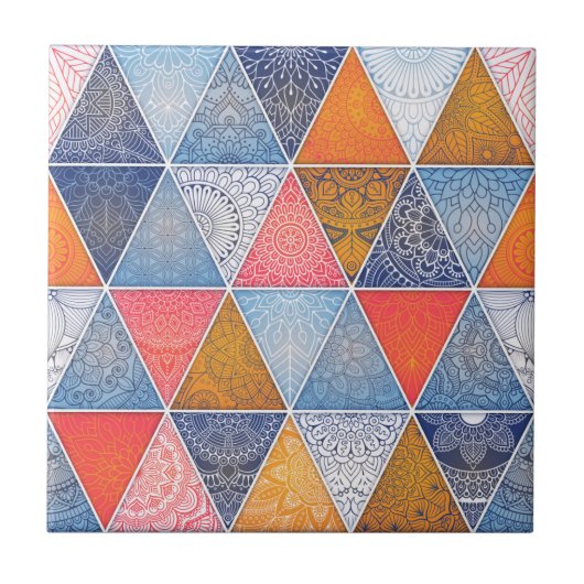 マンダラ/モロッコタイルパターン タイル (正面)