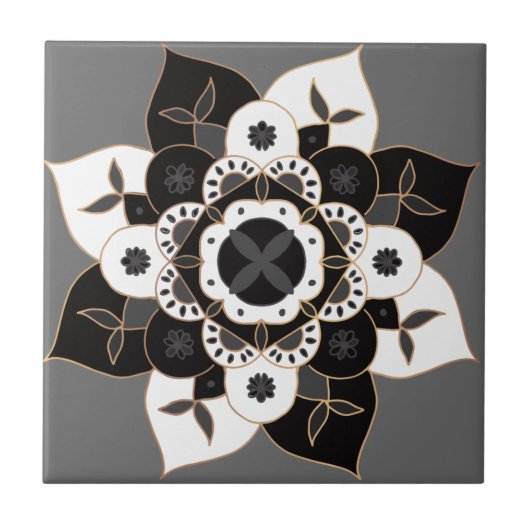 マンダラ/モロッコタイルパターン タイル (正面)