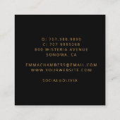 マンダラ ヨガ インストラクター スクエア名刺 (裏面)