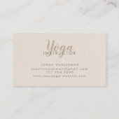 マンダラ ヨガ インストラクター 名刺 (裏面)