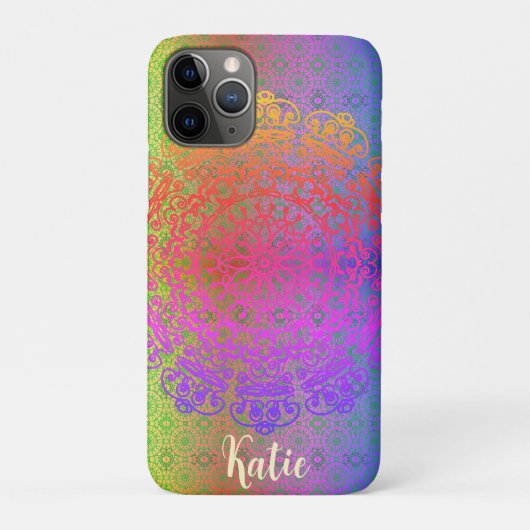 マンダラ・レインボーカラー Case-Mate iPhoneケース (裏)