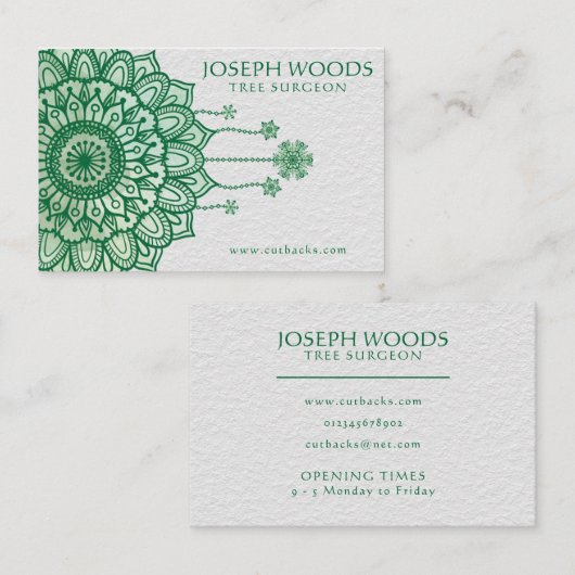 マンダラ – 両面名刺 名刺 (正面/裏面)