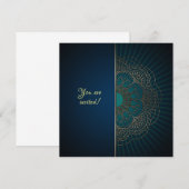 マンダラ - 招待状、招待 招待状 (正面/裏面)