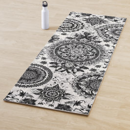 マンダラ(白黒) ヨガマット