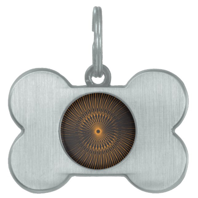 マンダラ、自転車ワイヤ6 ペットネームタグ (正面)